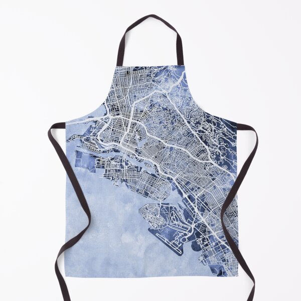 Artikelvorschau, Oakland California City Street Map entworfen und verkauft von ArtPrints.