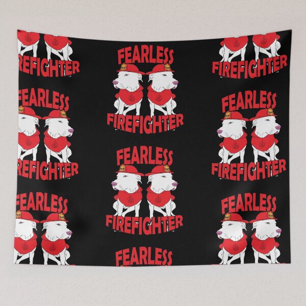 Item preview, Fearless firefighter pug/ dog artistic design designed and sold by SamRVstore.