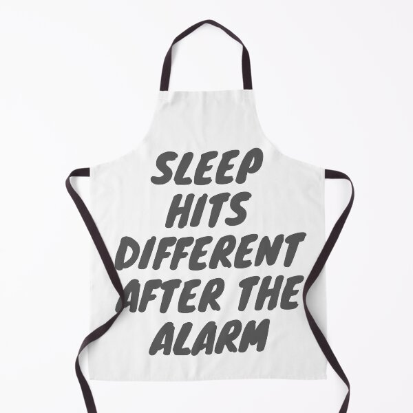 Item preview, Sleep hits different after the alarm - morning quotes designed and sold by TheWalnut.