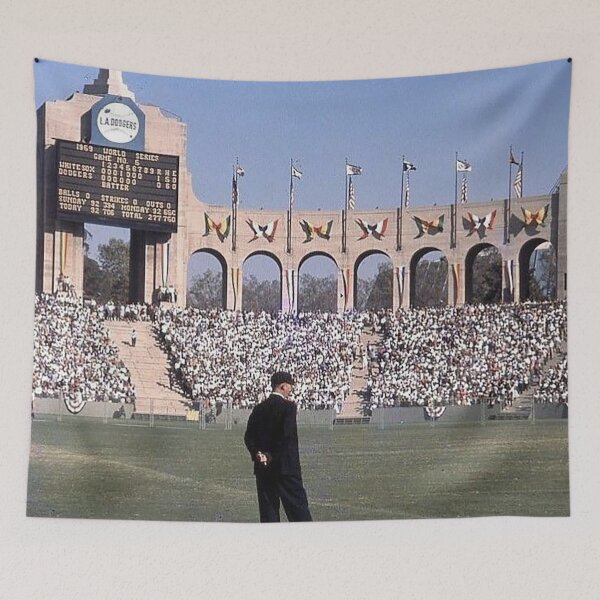 Item preview, Los Angeles Baseball Stadium, Largest Baseball Attendance, Outfield, Coliseum Old Stadiums, Old Ballparks designed and sold by Nostrathomas66.