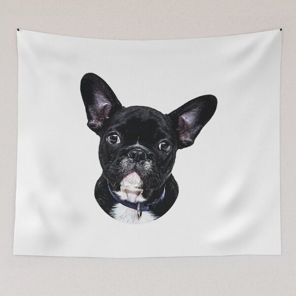 Item preview, French Bulldog Puppy Dog Head designed and sold by FrenchsTuck.