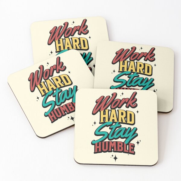 Item preview, work hard stay humble, Inspirational quote designed and sold by Yuzik.
