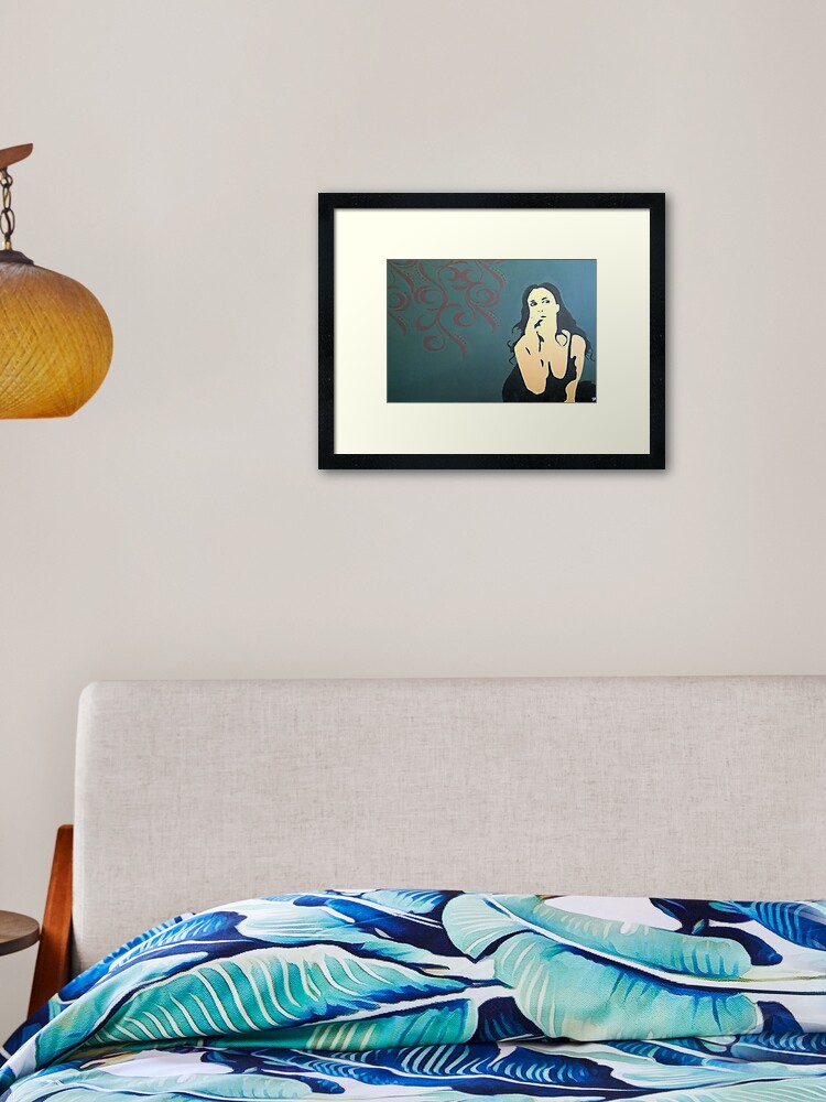 Thumbnail 2 of 7, Framed Art Print, greener on the other side designed and sold by hi8us.