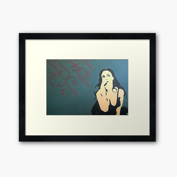 greener on the other side Framed Art Print
