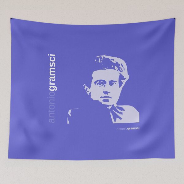 Item preview, Classic poster of Antonio Gramsc (indigo) designed and sold by CMYKStudio.