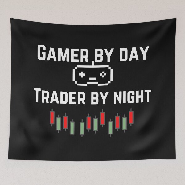 Item preview, Gamer by day trader by night designed and sold by Bap-tiste.