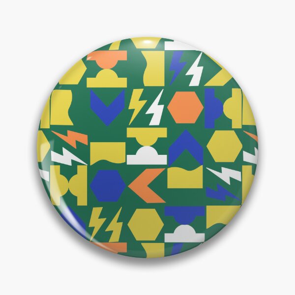Item preview, Simple Shapes Dusty Green and Gold Mod Geometric Pattern designed and sold by Ferocious-Pear.