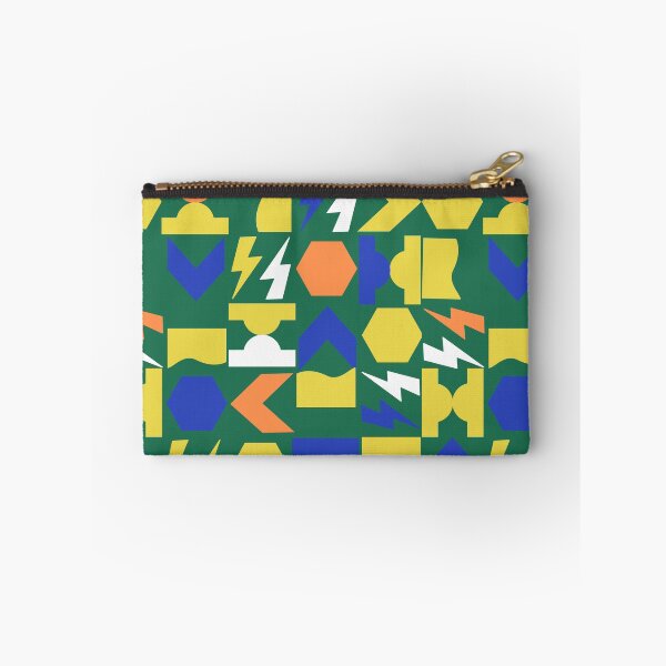 Item preview, Simple Shapes Dusty Green and Gold Mod Geometric Pattern designed and sold by Ferocious-Pear.