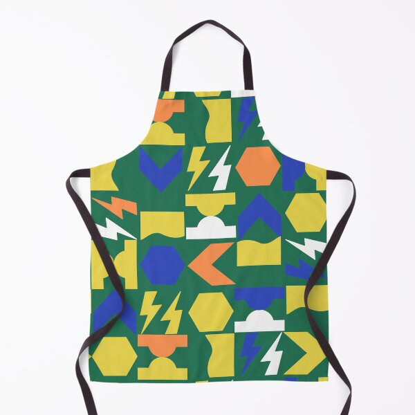 Item preview, Simple Shapes Dusty Green and Gold Mod Geometric Pattern designed and sold by Ferocious-Pear.