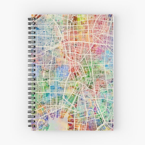 Item preview, Nagoya Japan City Map designed and sold by ArtPrints.