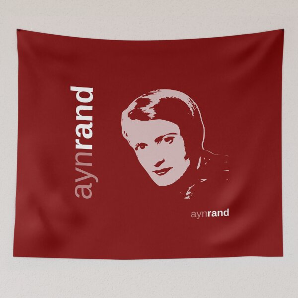 Item preview, Classic poster of Ayn Rand (red) designed and sold by CMYKStudio.