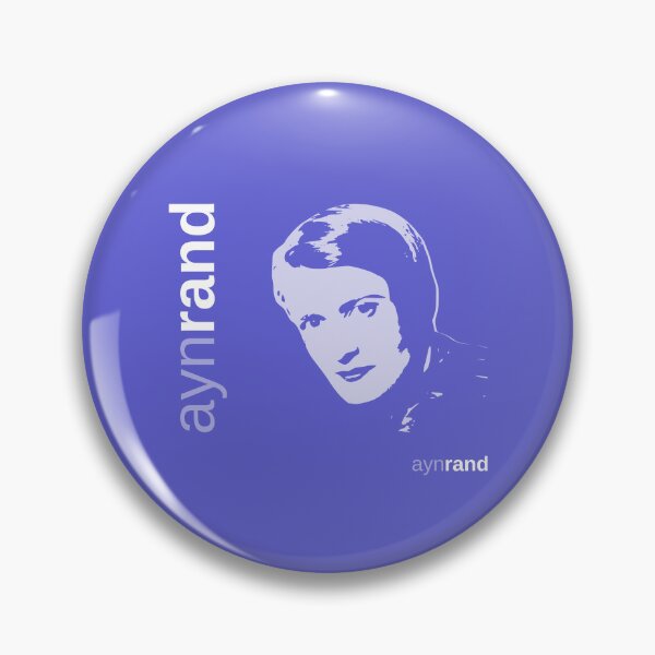 Item preview, Classic poster of Ayn Rand (indigo) designed and sold by CMYKStudio.