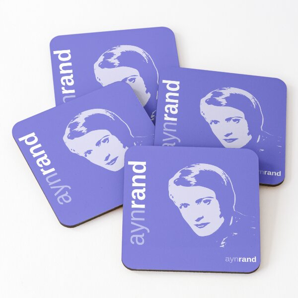 Item preview, Classic poster of Ayn Rand (indigo) designed and sold by CMYKStudio.