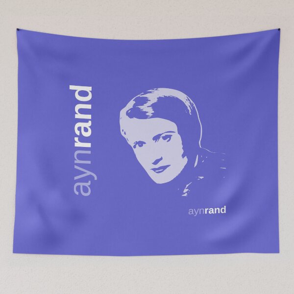 Item preview, Classic poster of Ayn Rand (indigo) designed and sold by CMYKStudio.