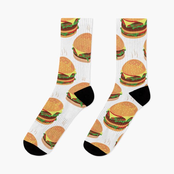 Item preview, Burger pattern designed and sold by wordsandwords.