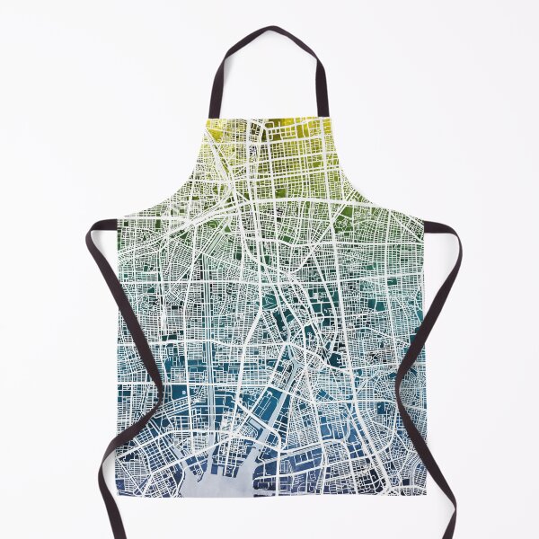 Item preview, Nagoya Japan City Map designed and sold by ArtPrints.
