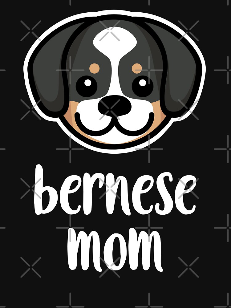 Thumbnail 3 of 3, Fitted Scoop T-Shirt, Bernese Mountain Dog Mom Kawaii Dog Owner designed and sold by brandoseven.