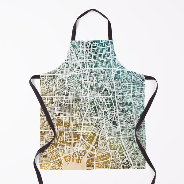 Item preview, Nagoya Japan City Map designed and sold by ArtPrints.