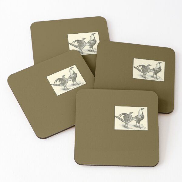 Item preview, Vintage Duck Wing Game Chickens - 1800's Print designed and sold by MountMercantile.