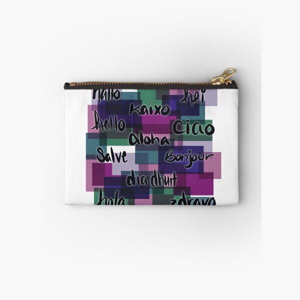 Item preview, hello mutli-lingual with glass squares designed and sold by MGuyerArt.
