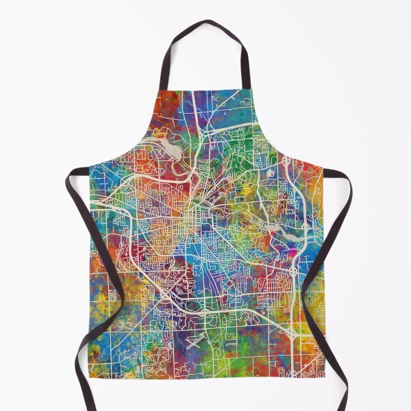 Item preview, Ann Arbor Michigan City Street Map designed and sold by ArtPrints.