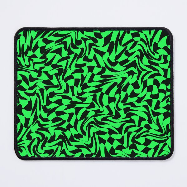Item preview, Abstract and Warped Green Tile and Checkerboard Pattern designed and sold by SarahJisri.