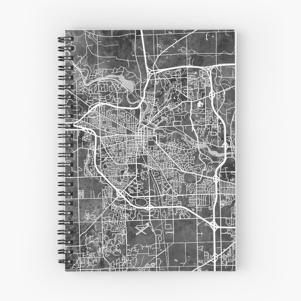 Artikelvorschau, Ann Arbor Michigan City Street Map entworfen und verkauft von ArtPrints.
