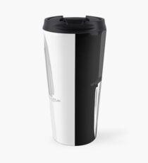 Double Dark + White Knives Illustration Travel Mug