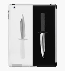 Double Dark + White Knives Illustration iPad Case/Skin
