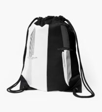 Double Dark + White Knives Illustration Drawstring Bag