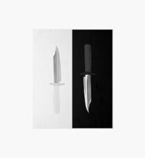 Double Dark + White Knives Illustration Art Board