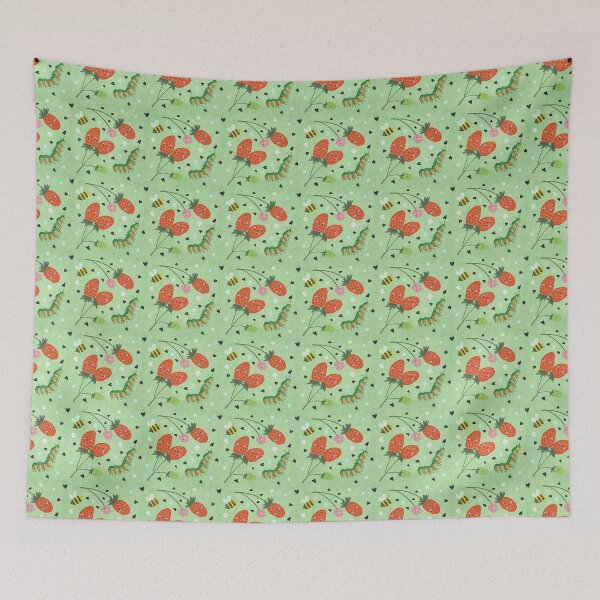 Item preview, Strawberries and caterpillars designed and sold by LittleLibras.