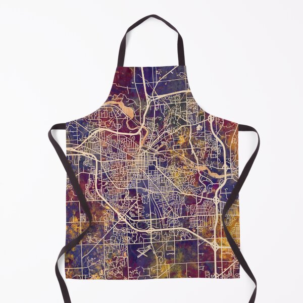 Item preview, Ann Arbor Michigan City Street Map designed and sold by ArtPrints.