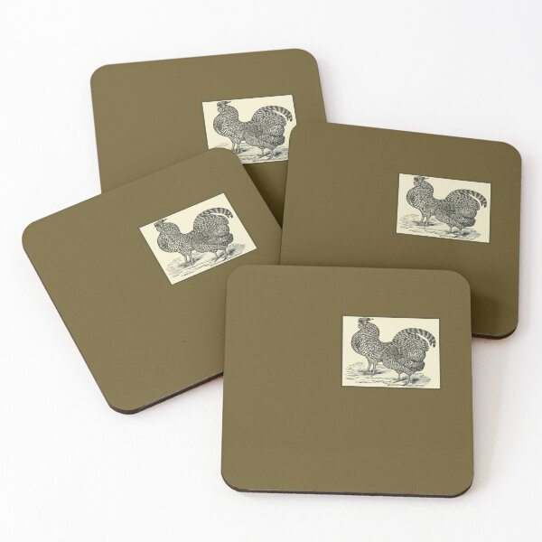 Item preview, Vintage American Dominique Chickens - 1800's Print designed and sold by MountMercantile.