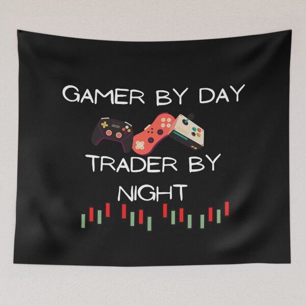 Item preview, Gamer by day trader by night designed and sold by Bap-tiste.