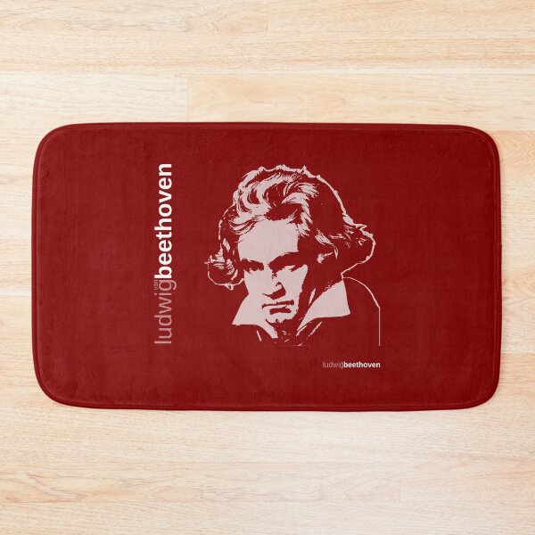 Item preview, Classic Ludwig van Beethoven  poster (red) designed and sold by CMYKStudio.