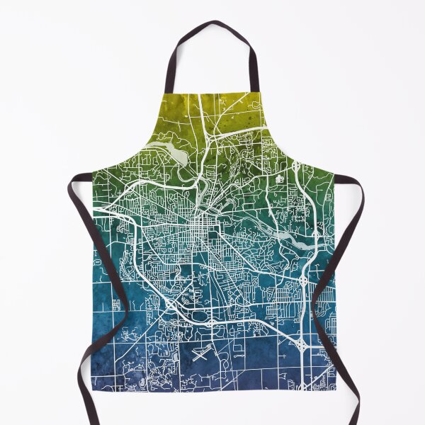 Item preview, Ann Arbor Michigan City Street Map designed and sold by ArtPrints.