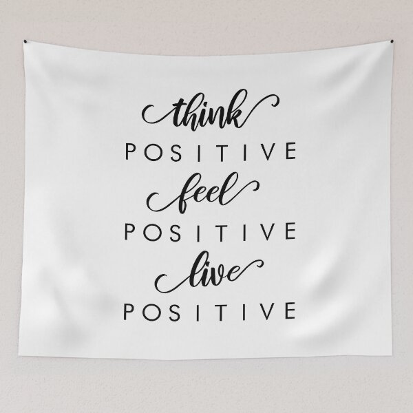Item preview, Think positive feel positive positive live positive - inspirational quote designed and sold by pixxart.