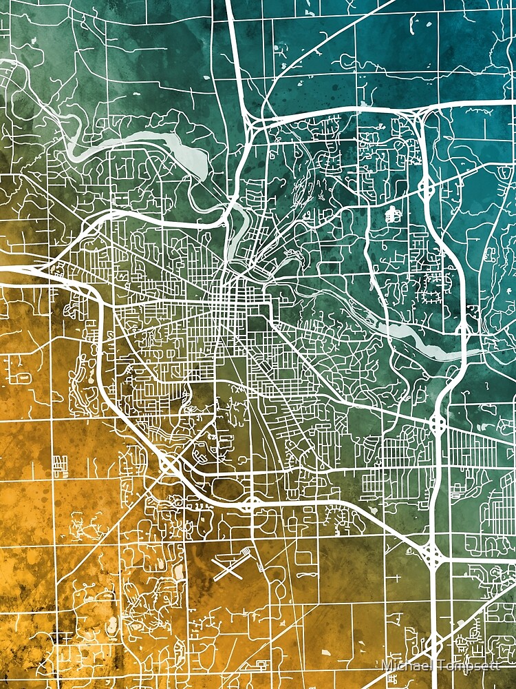 City Street Map Ann Arbor MI