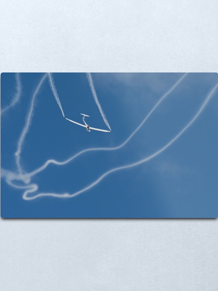 Alternate view of Aerobatic glider Metal Print