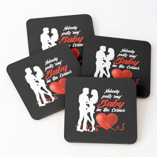Item preview, Nobody Puts ‘My’ Baby in the Corner! (Red on Black) designed and sold by PawsitiveMum.