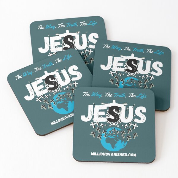 The Way, The Truth, The Life 2 - Christian  Coasters (Set of 4)