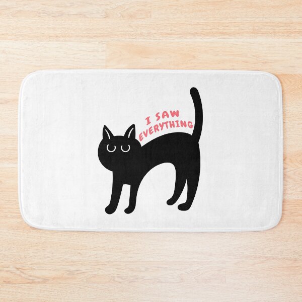 Item preview, I Saw Everything - funny black cat designed and sold by MOONINSPIRATION.
