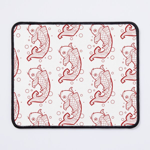 Item preview, red koi fish tattoo style designed and sold by weilertsen.