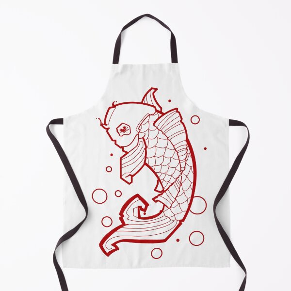 Item preview, red koi fish tattoo style designed and sold by weilertsen.