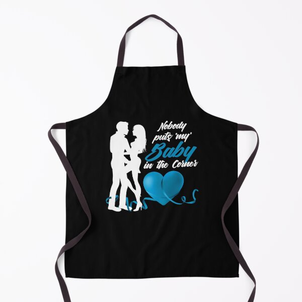Item preview, Nobody Puts ‘My’ Baby in the Corner! (Aqua on Black) designed and sold by PawsitiveMum.