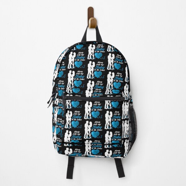 Item preview, Nobody Puts ‘My’ Baby in the Corner! (Aqua on Black) designed and sold by PawsitiveMum.