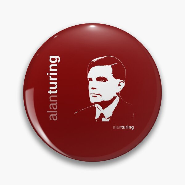 Item preview, Classic Alan Turing poster (red) designed and sold by CMYKStudio.