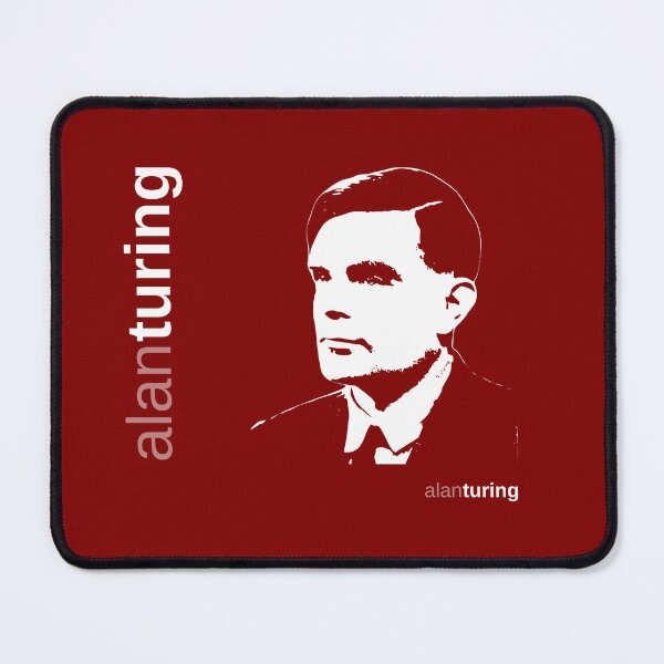 Item preview, Classic Alan Turing poster (red) designed and sold by CMYKStudio.