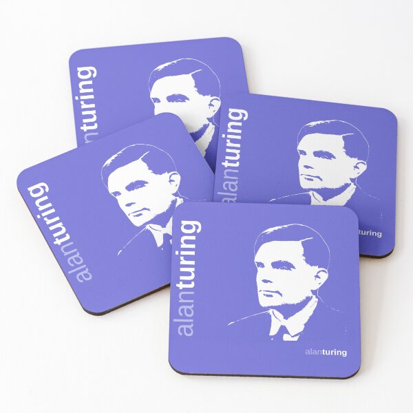Item preview, Classic  Alan Turing poster (indigo) designed and sold by CMYKStudio.